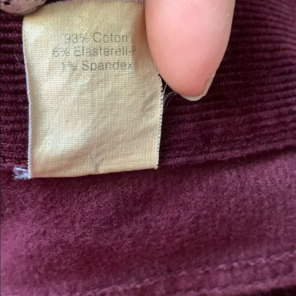 J. Crew Corduroy burgundy pants